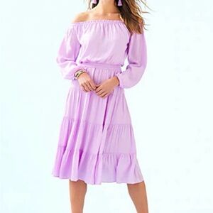 Lilly Pulitzer Lavender Long Sleeve Dress $298
